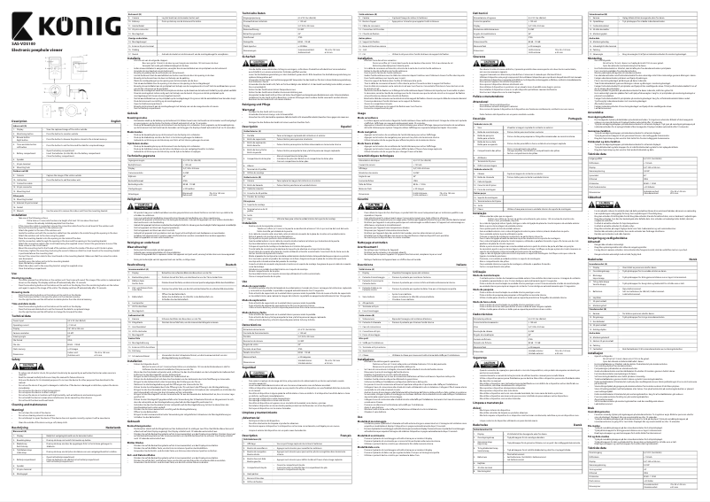 First page image of the manual for SAS-VDS100