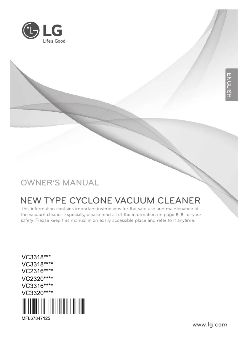 Page 1 de la notice Manuel utilisateur LG VC2316NNDR