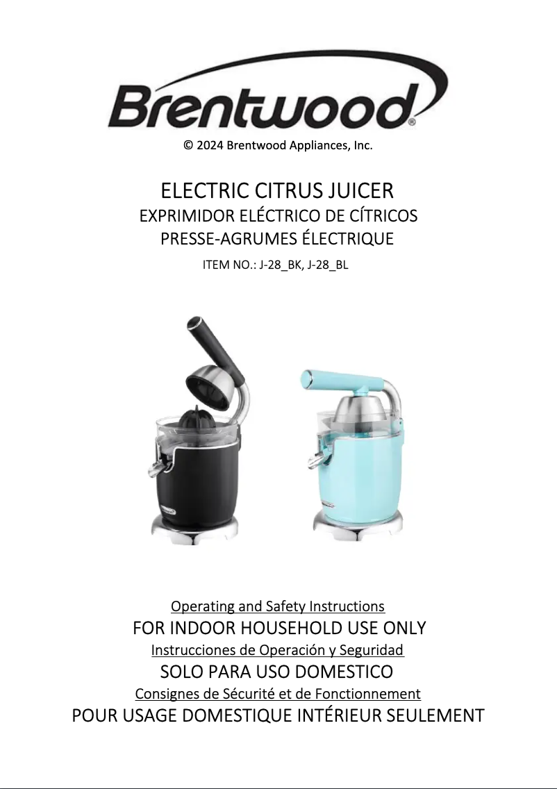 Imagen de la primera página del manual del dispositivo J-28