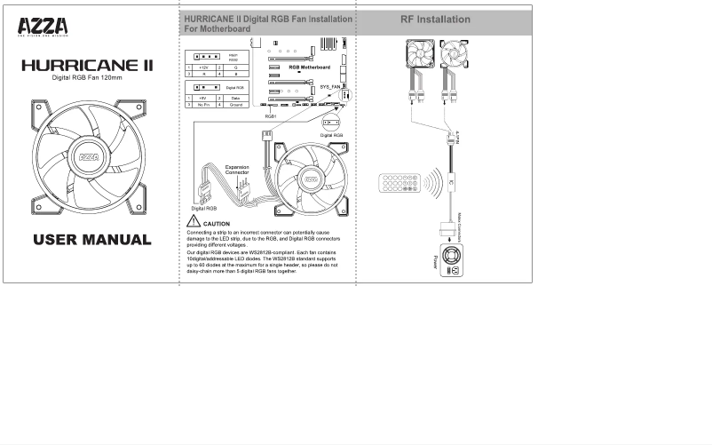 Page 1 de la notice Manuel utilisateur Azza Hurricane II