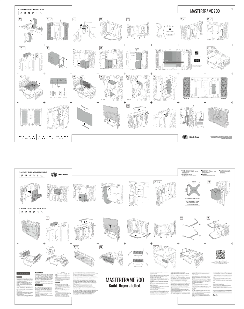 Image de la première page du manuel de l'appareil MasterFrame 700