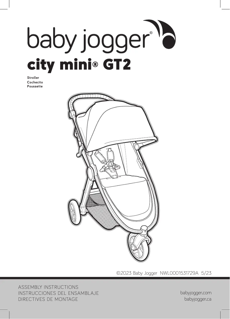 Page 1 de la notice Manuel utilisateur Baby Jogger City Mini GT2 Double