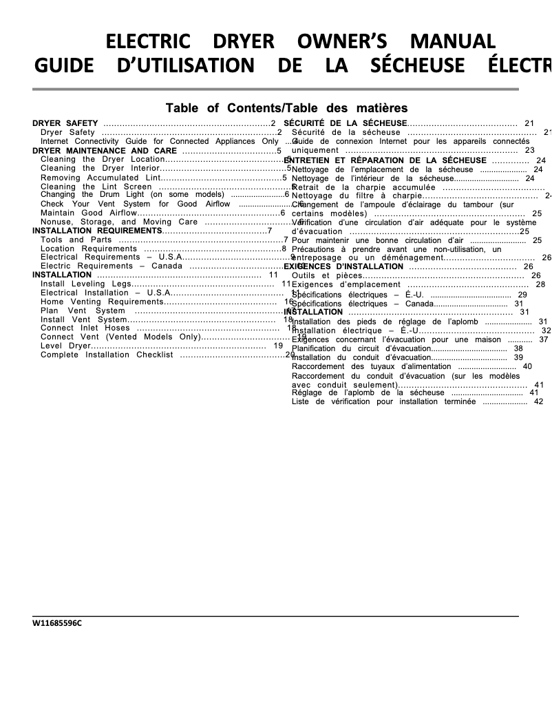 Página 1 del manual Manual de usuario Whirlpool WED5720RW