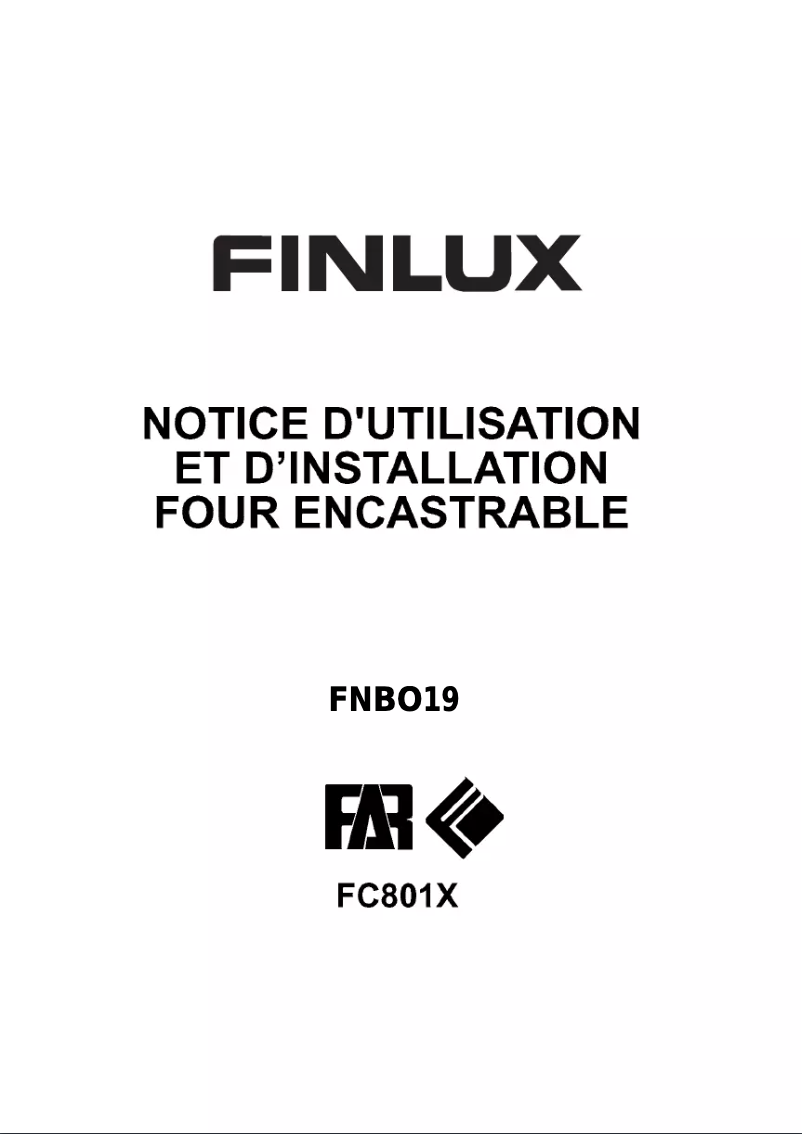Page 1 de la notice Manuel utilisateur Finlux FNBO19