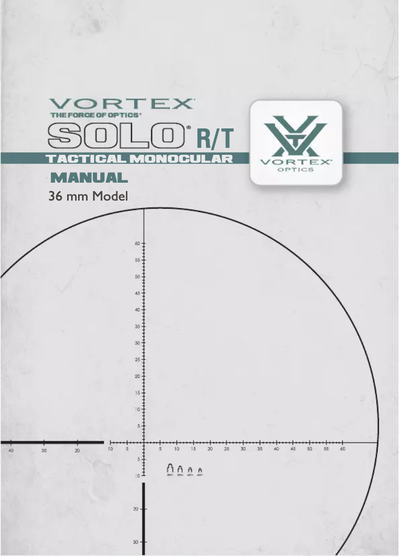 Page 1 de la notice Manuel utilisateur Vortex Solo Tactical R/T 8x36