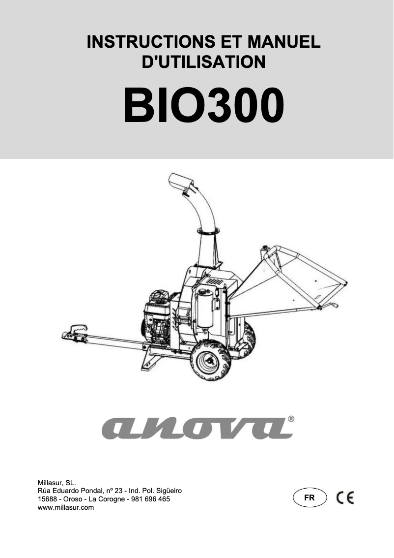 Page n°1 - Manuel utilisateur Anova BIO300