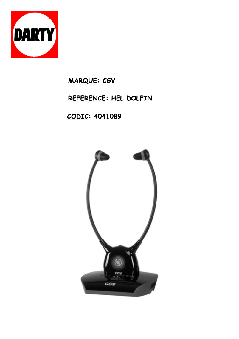 Image de la première page du manuel de l'appareil Hel Dolfin