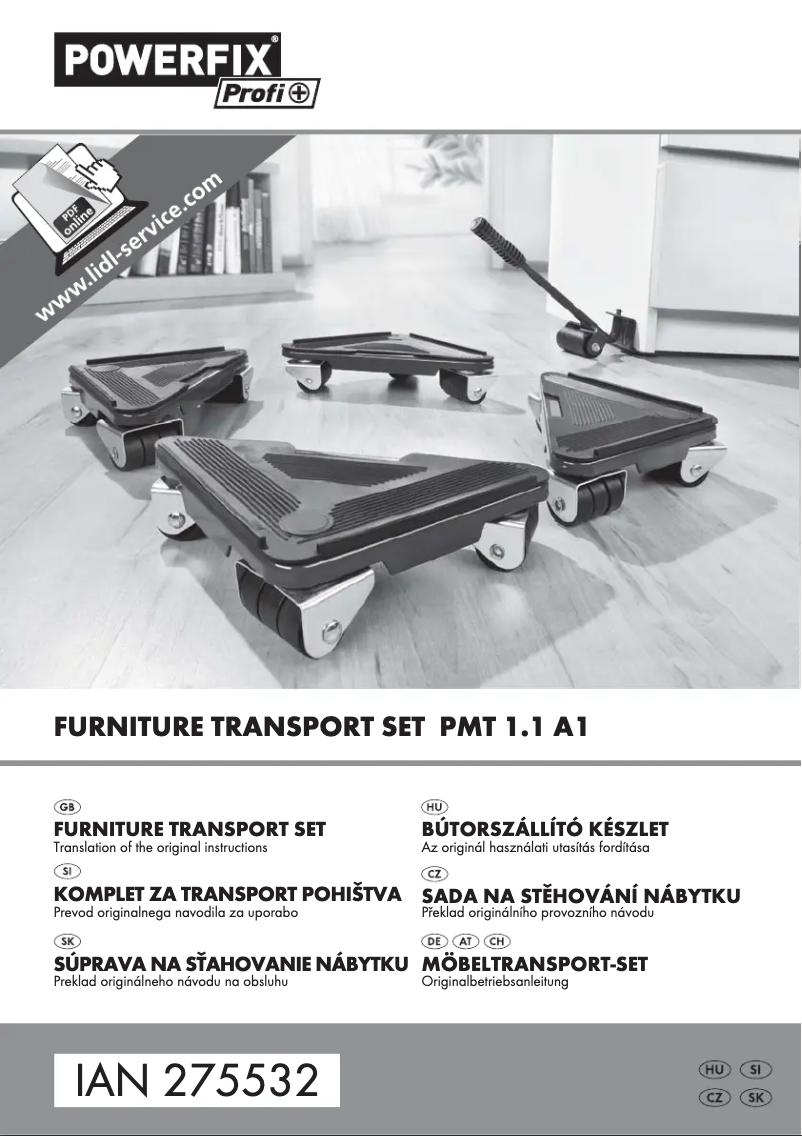 Page 1 de la notice Manuel utilisateur Powerfix IAN 104019