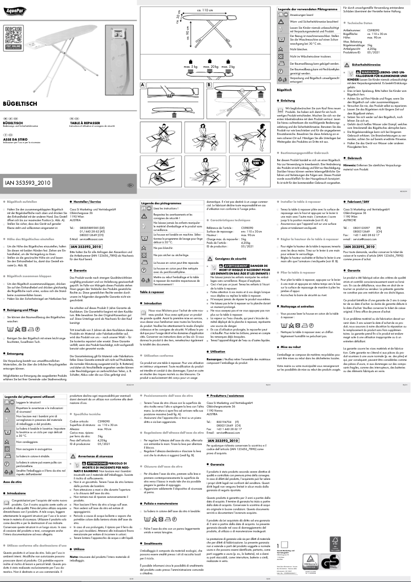 Page n°1 - Manuel utilisateur AquaPur Ben CS98090