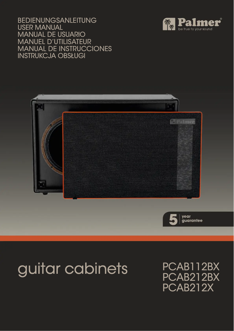 Page 1 de la notice Manuel utilisateur Palmer CAB 112 BX V30