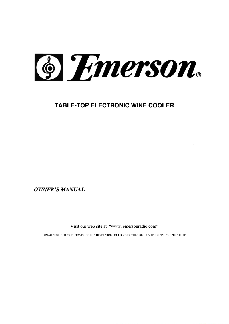 Image de la première page du manuel de l'appareil FR23RD