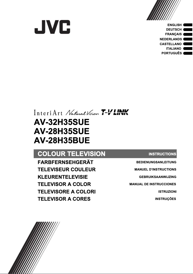 Page 1 de la notice Manuel utilisateur JVC AV-28H35BUE