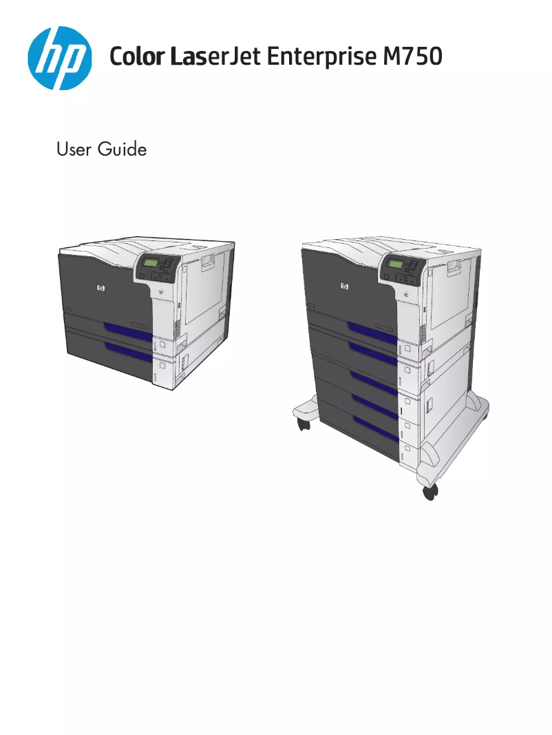 Page 1 de la notice Manuel utilisateur HP Color LaserJet Enterprise M750dn