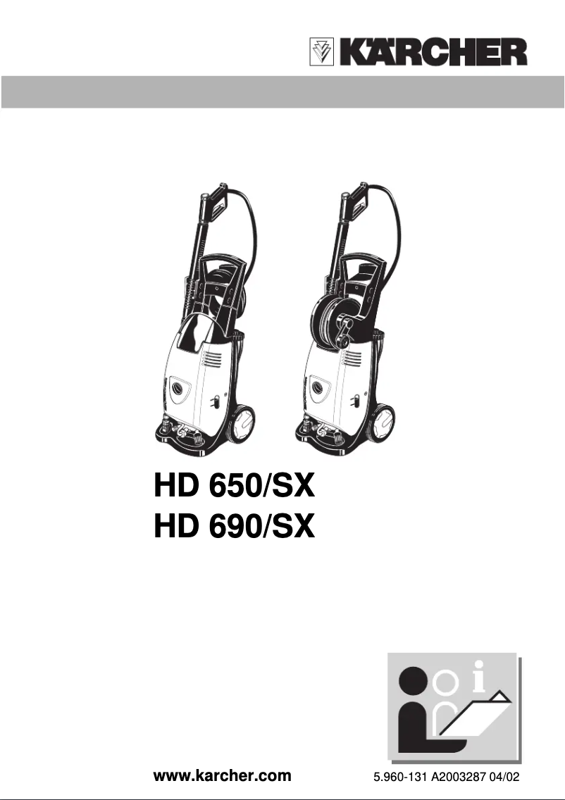 Image de la première page du manuel de l'appareil HD 650/SX