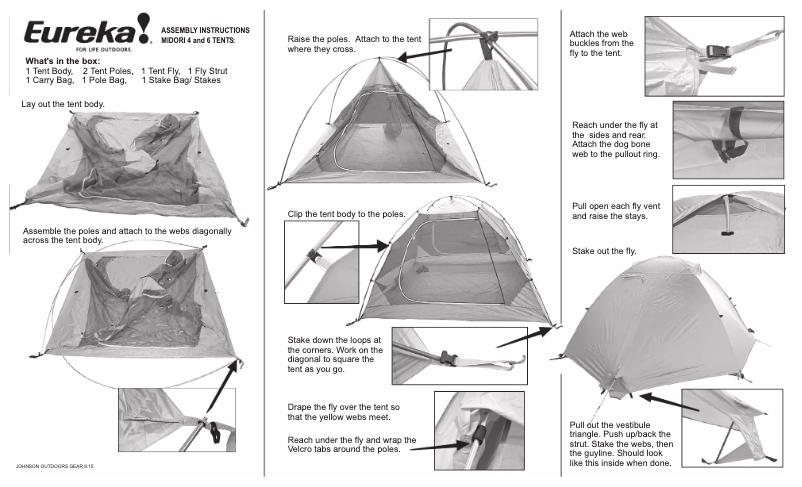 Page 1 de la notice Manuel utilisateur Eureka Midori 6