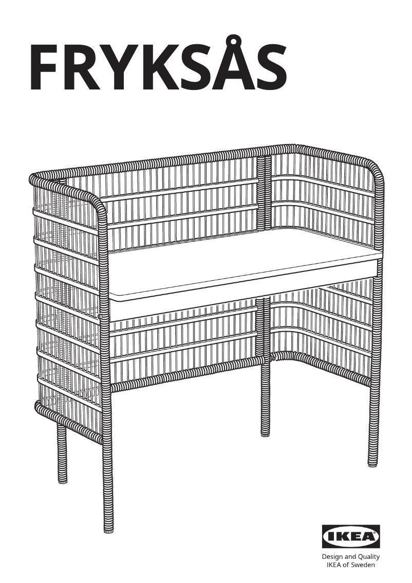 Page 1 de la notice Manuel utilisateur Ikea FRYKSÅS 205.855.95