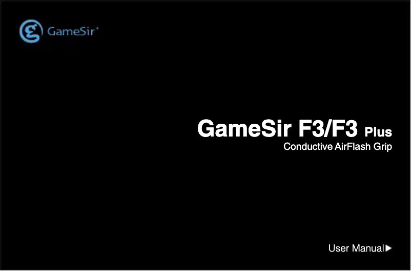 Page 1 de la notice Manuel utilisateur Gamesir F3 Plus