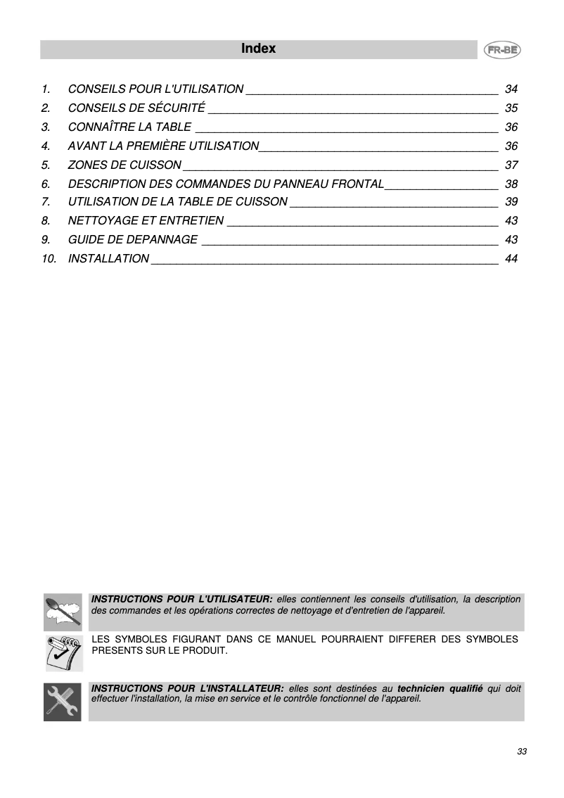 Image de la première page du manuel de l'appareil SE630TCE