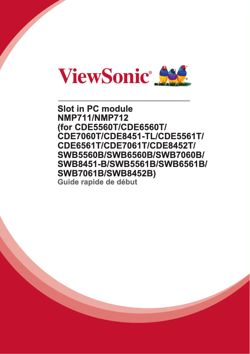 Image de la première page du manuel de l'appareil NMP711