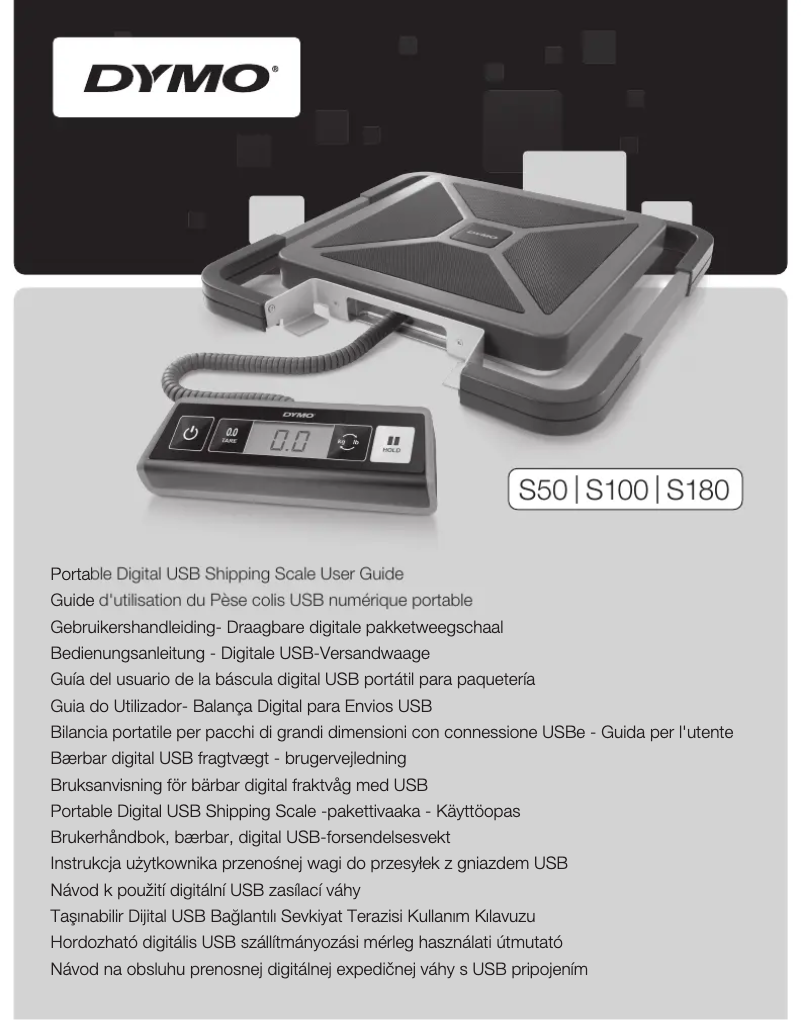 Page n°1 - Manuel utilisateur Dymo S100