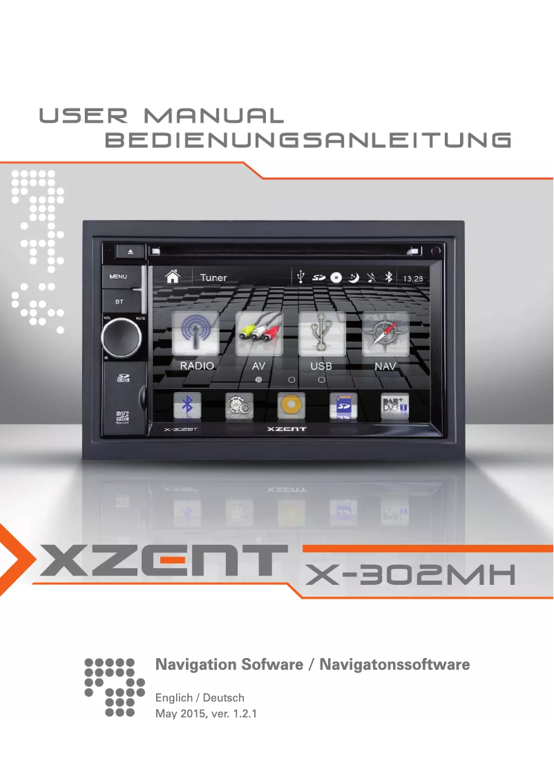 Image de la première page du manuel de l'appareil X-302MH