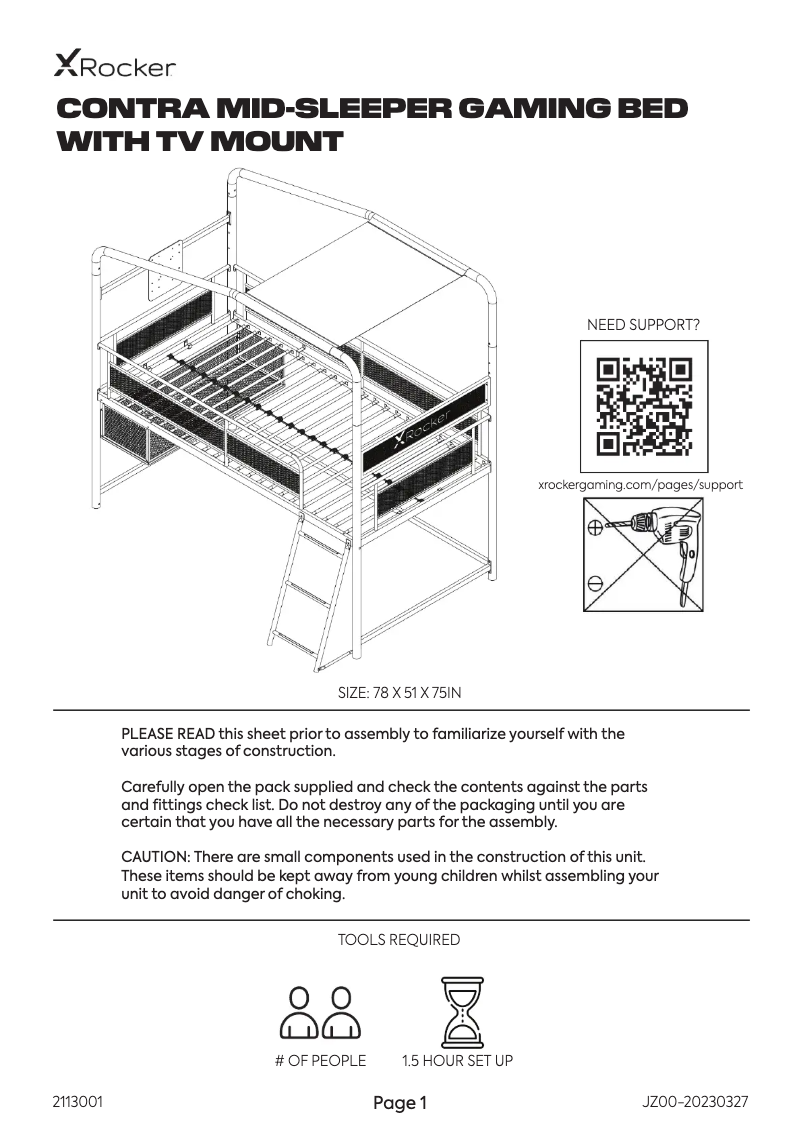 Image de la première page du manuel de l'appareil Contra