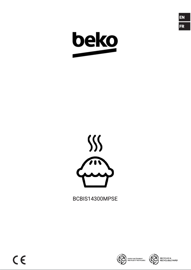 Page 1 de la notice Manuel utilisateur Beko BCBIS14300MPSE