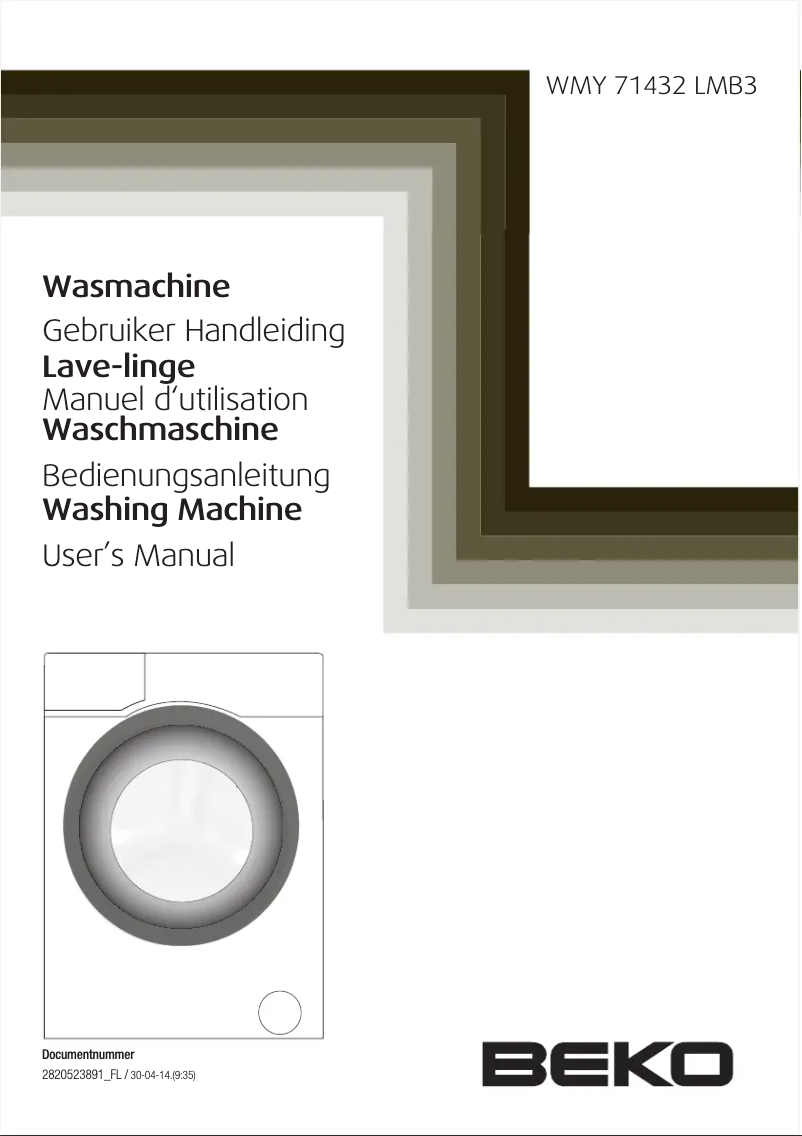 Image de la première page du manuel de l'appareil WMY 71432 LMB3