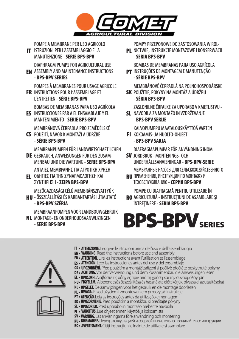 Page n°1 - Manuel utilisateur Comet BPS 385