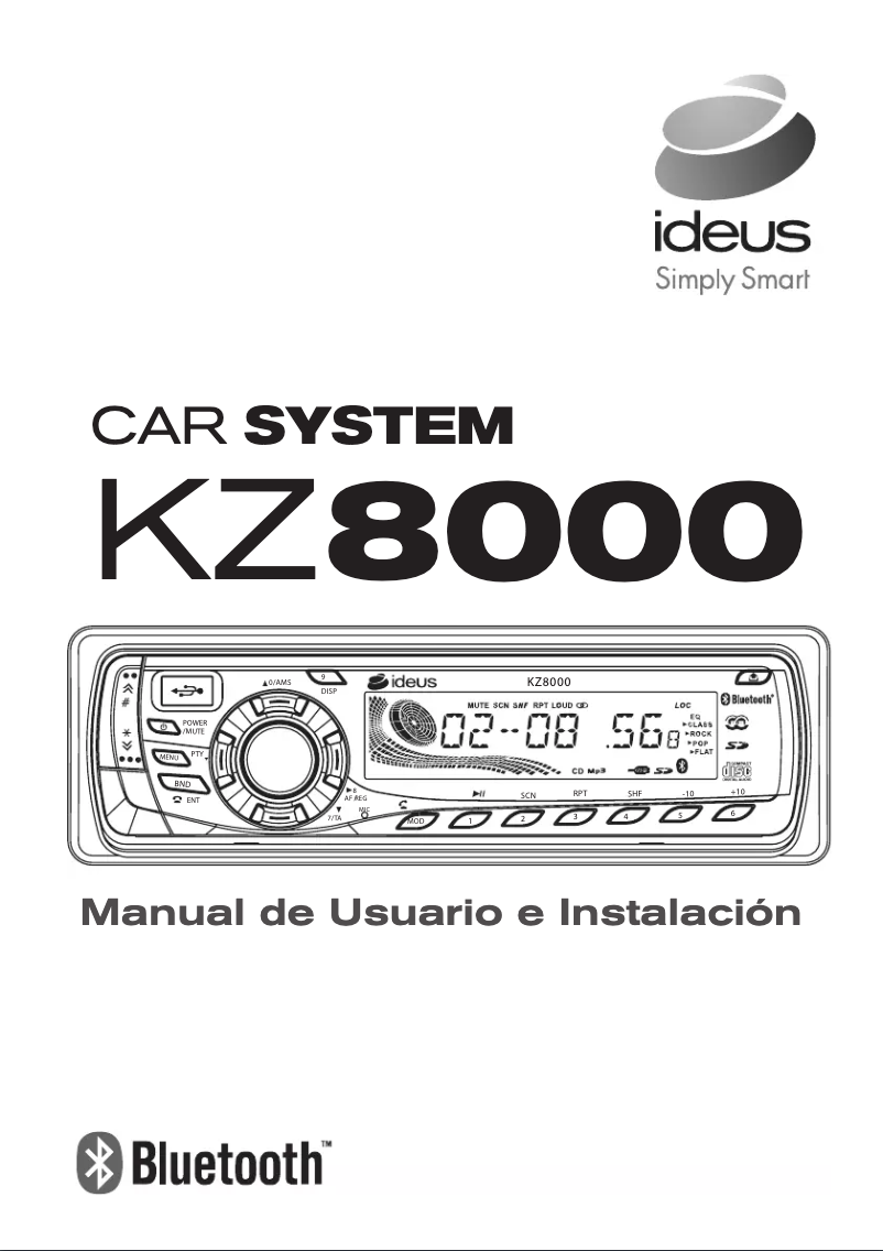Page 1 de la notice Manuel utilisateur Ideus KZ8000