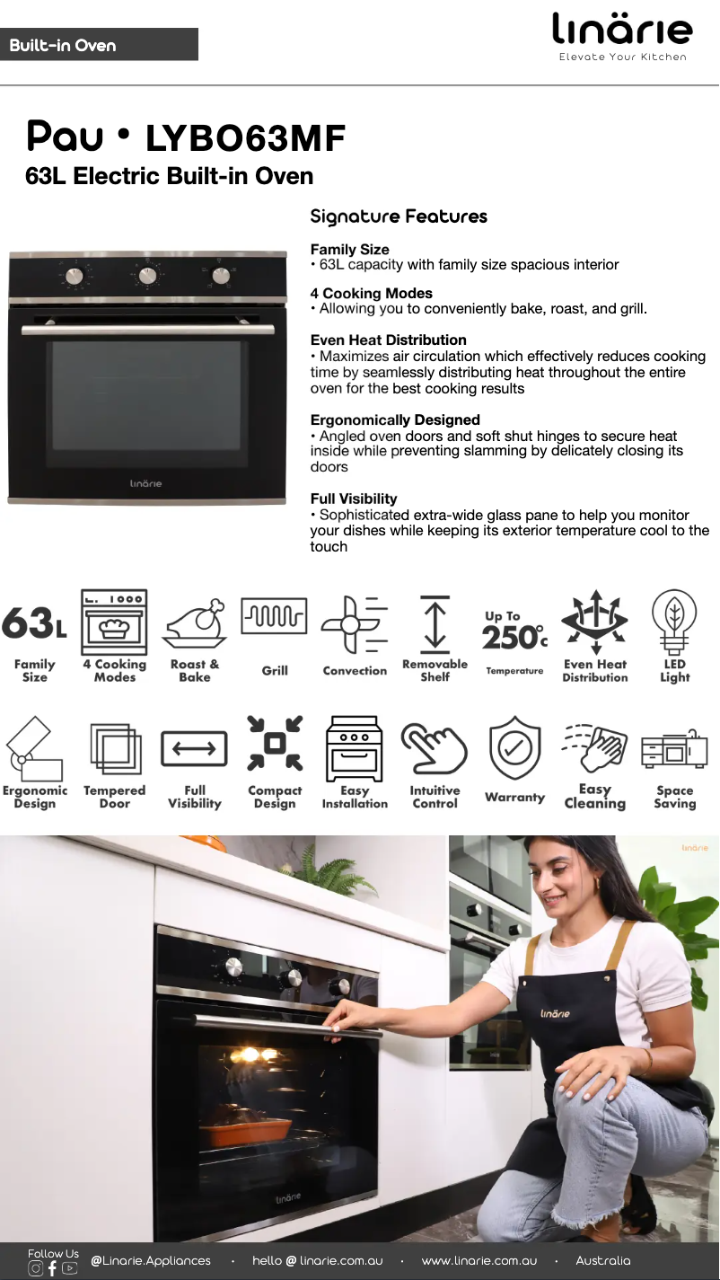 Page 1 de la notice Fiche technique Linarie Pau LYBO63MF