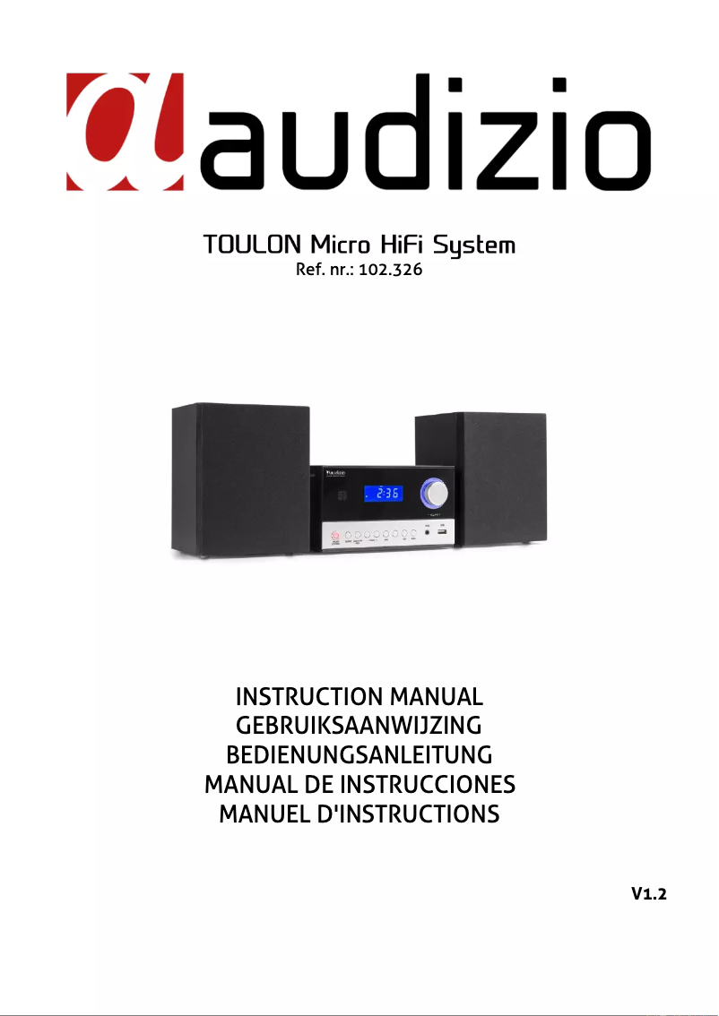 Página 1 del manual Manual de usuario Audizio Toulon