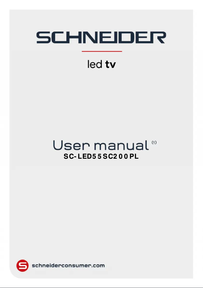 Image de la première page du manuel de l'appareil SC-LED55SC200PL