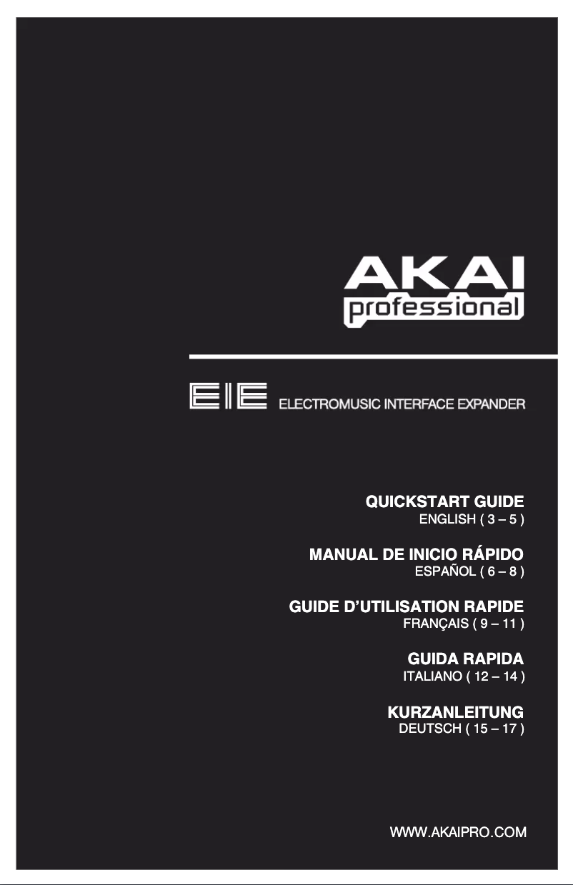 Page n°1 - Mode d'emploi AKAI EIE