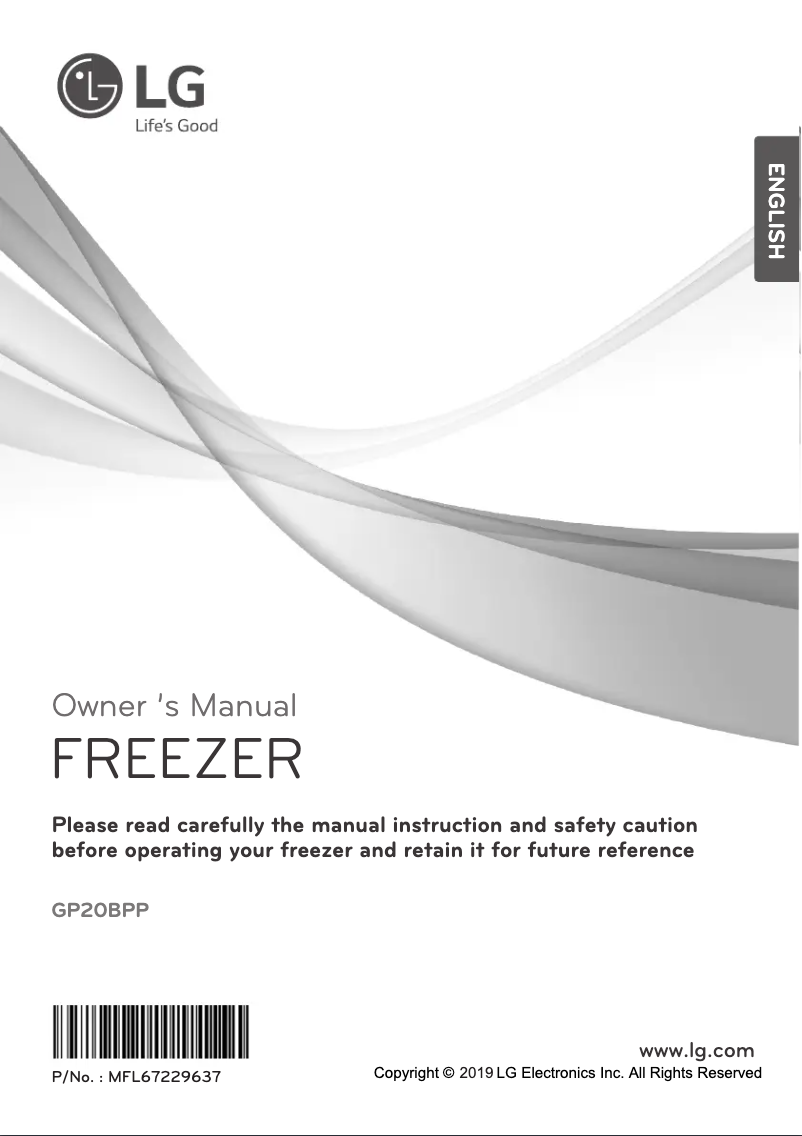 Página 1 del manual Manual de usuario LG GP21BPP
