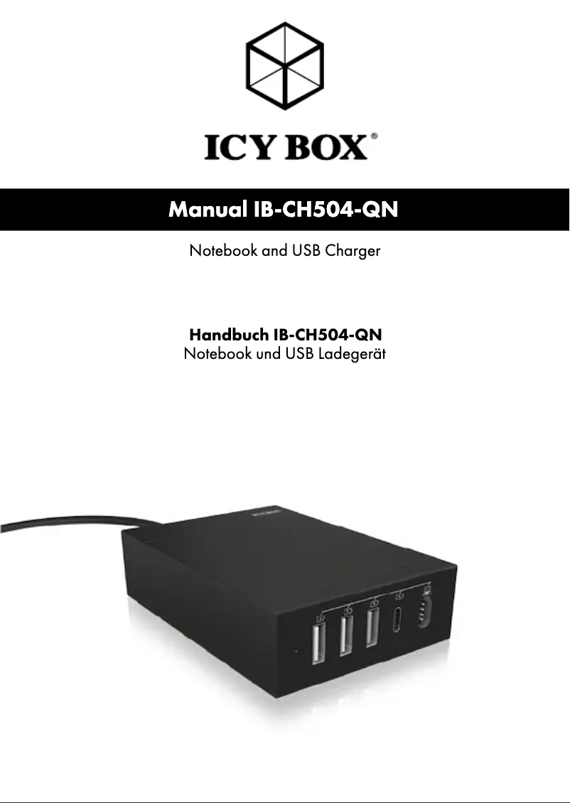 Page n°1 - Mode d'emploi Icy Box IB-CH504-QN