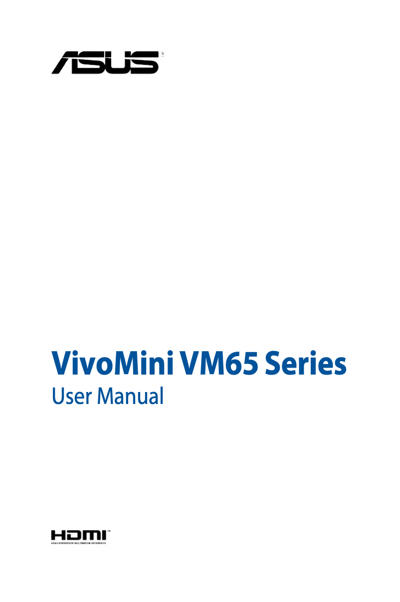 Page n°1 - Manuel utilisateur Asus VivoMini VM65-G122Z PC