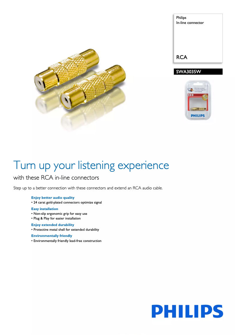 Page n°1 - Brochure Philips SWA3035W