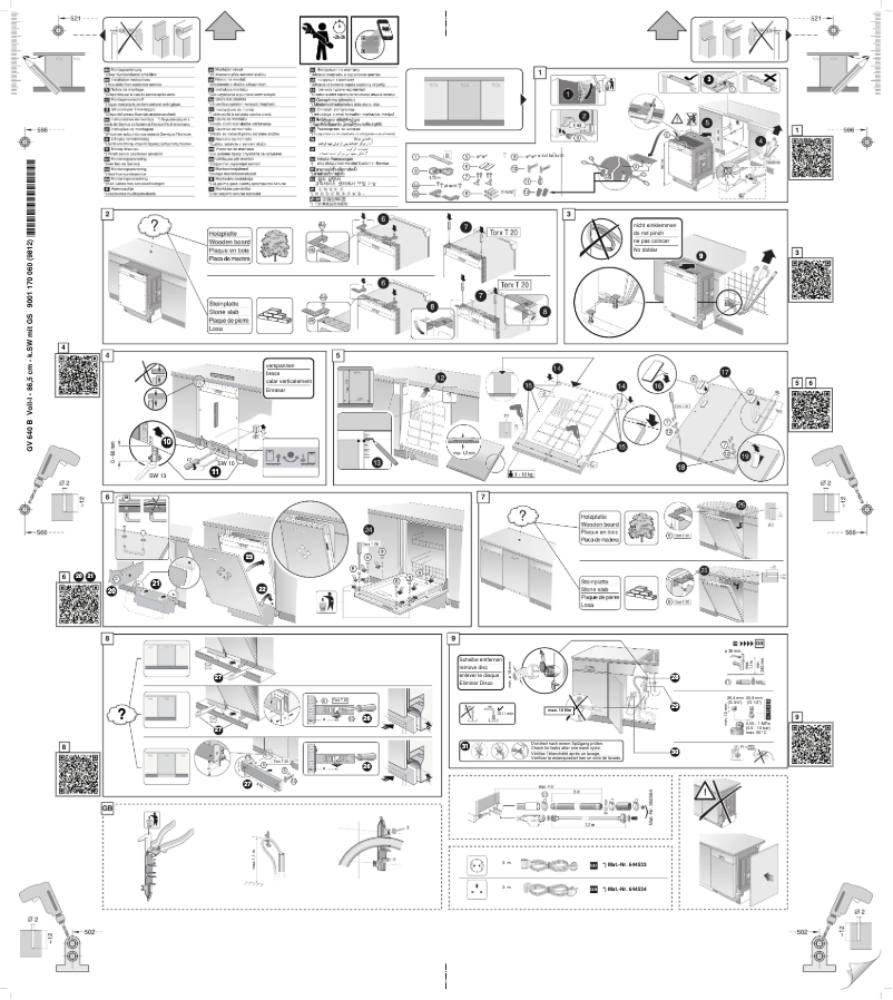 Page 1 of the manual Installation Guide Bosch SBV46GX01E