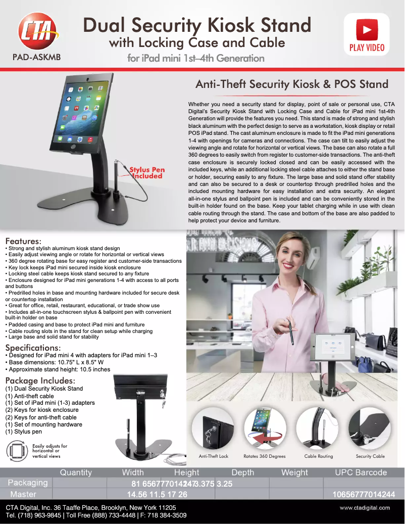 Página 1 del manual Manual de usuario CTA Digital PAD-ASKMB