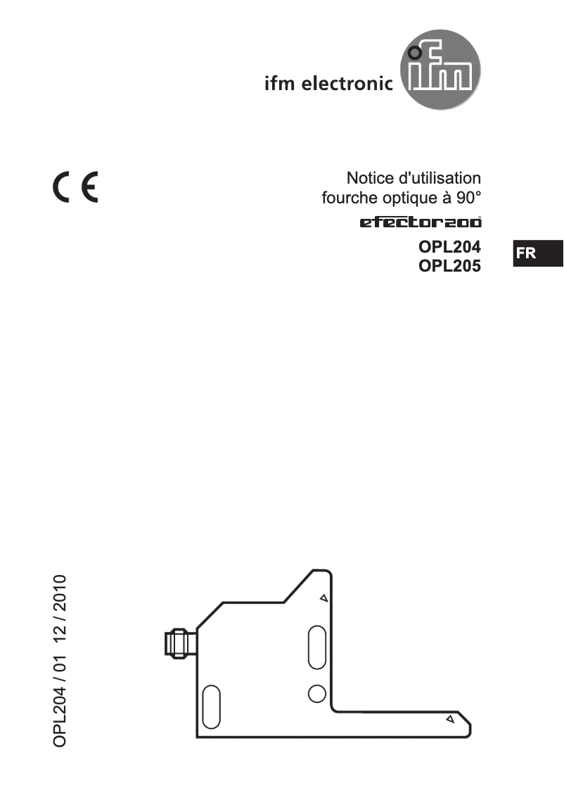 Page n°1 - Manuel utilisateur IFM OPL204