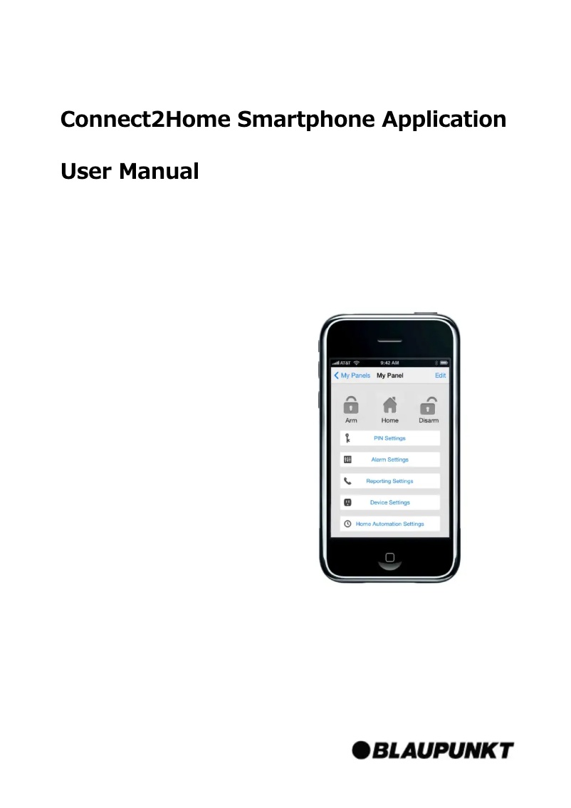 Page n°1 - Manuel utilisateur Blaupunkt Connect2Home app