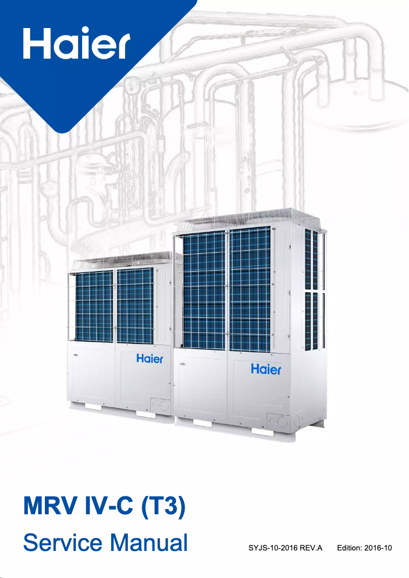 Page 1 de la notice Manuel utilisateur Haier MRV IV-C (T3)