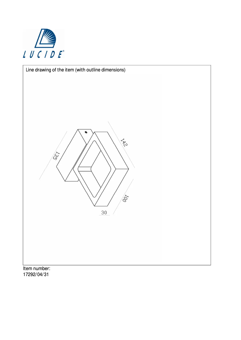 Página 1 del manual Manual de usuario Lucide Ixx 17292/04/31