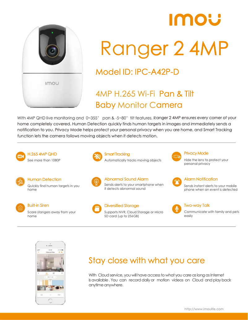 Image de la première page du manuel de l'appareil Ranger 2 4MP