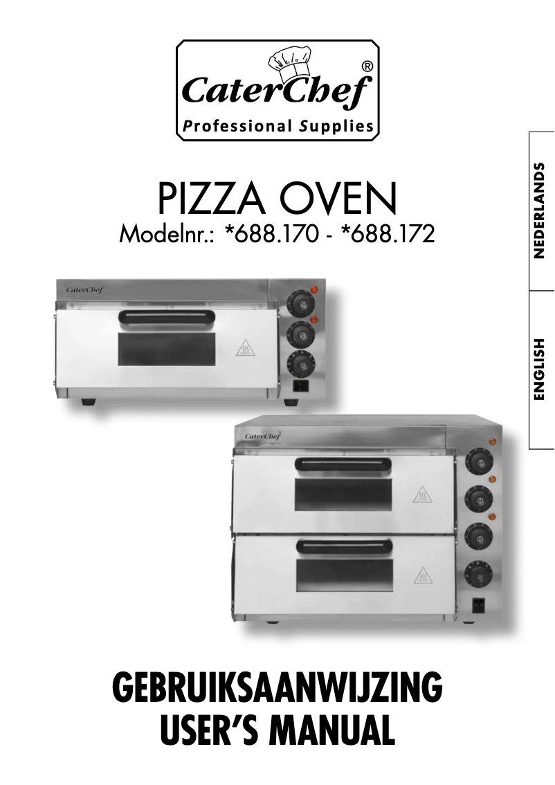 Page n°1 - Manuel utilisateur CaterChef 688170