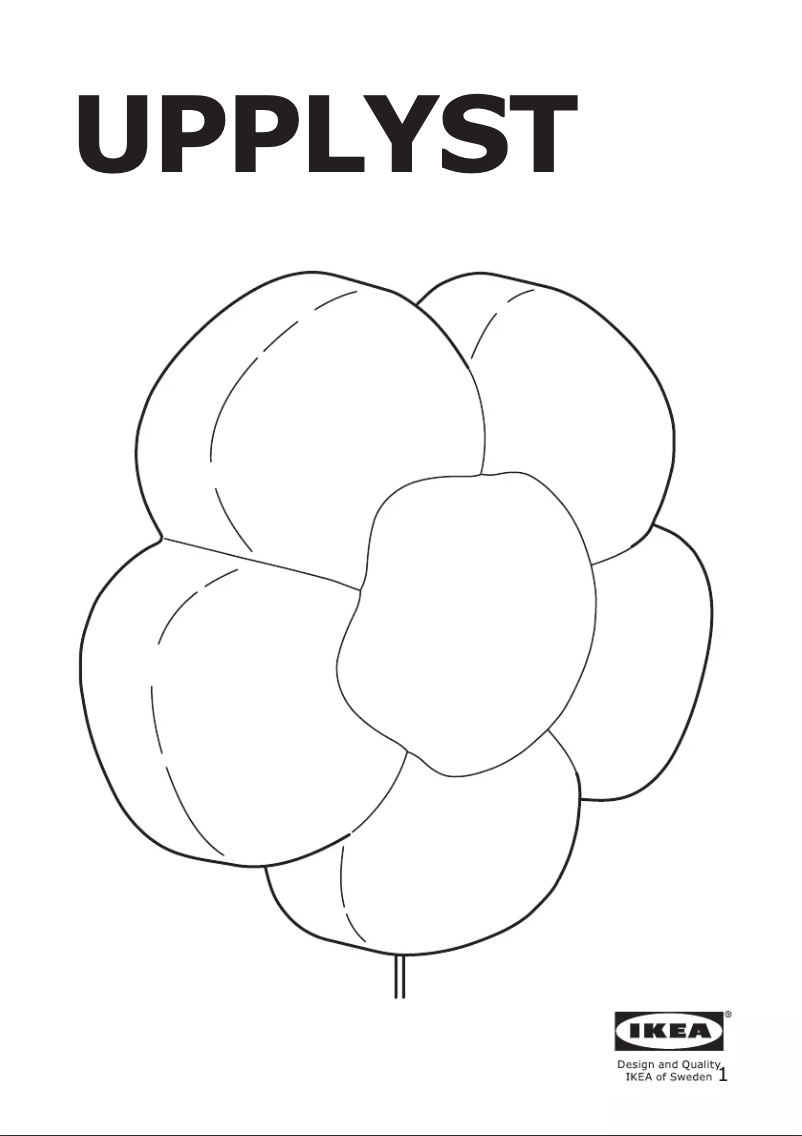 Image de la première page du manuel de l'appareil UPPLYST