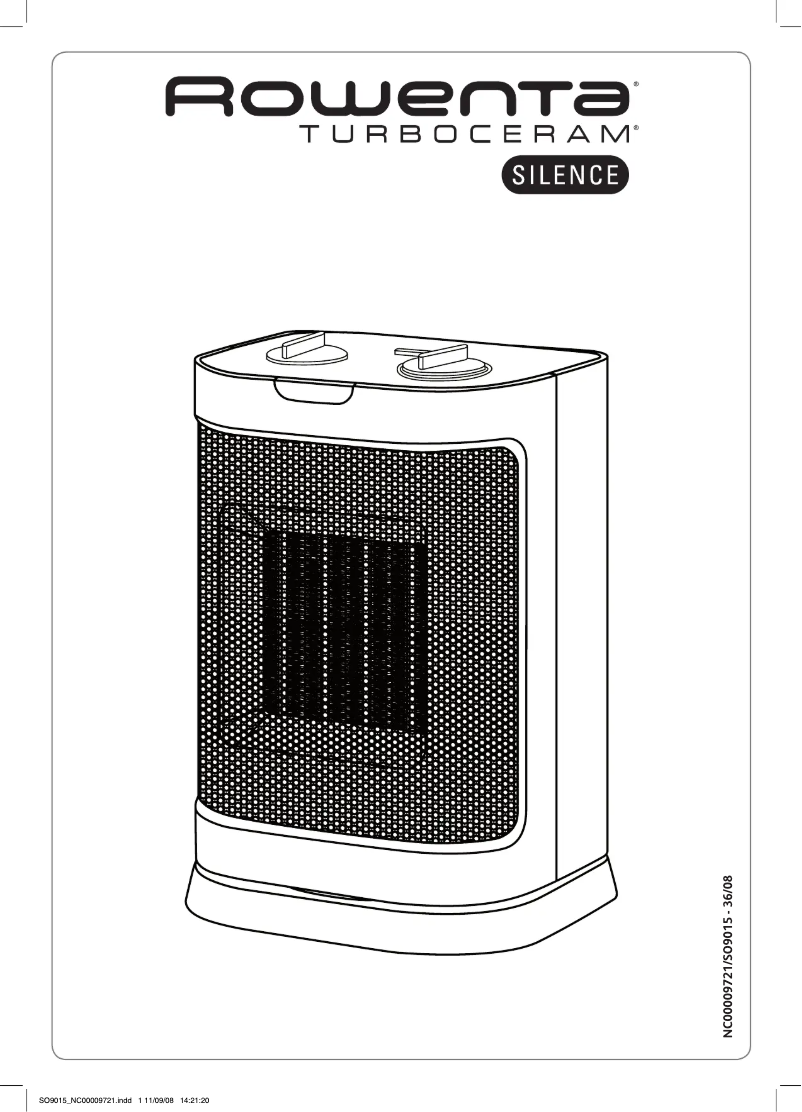 Page n°1 - Manuel utilisateur Rowenta TurboCeram Silence SO9015