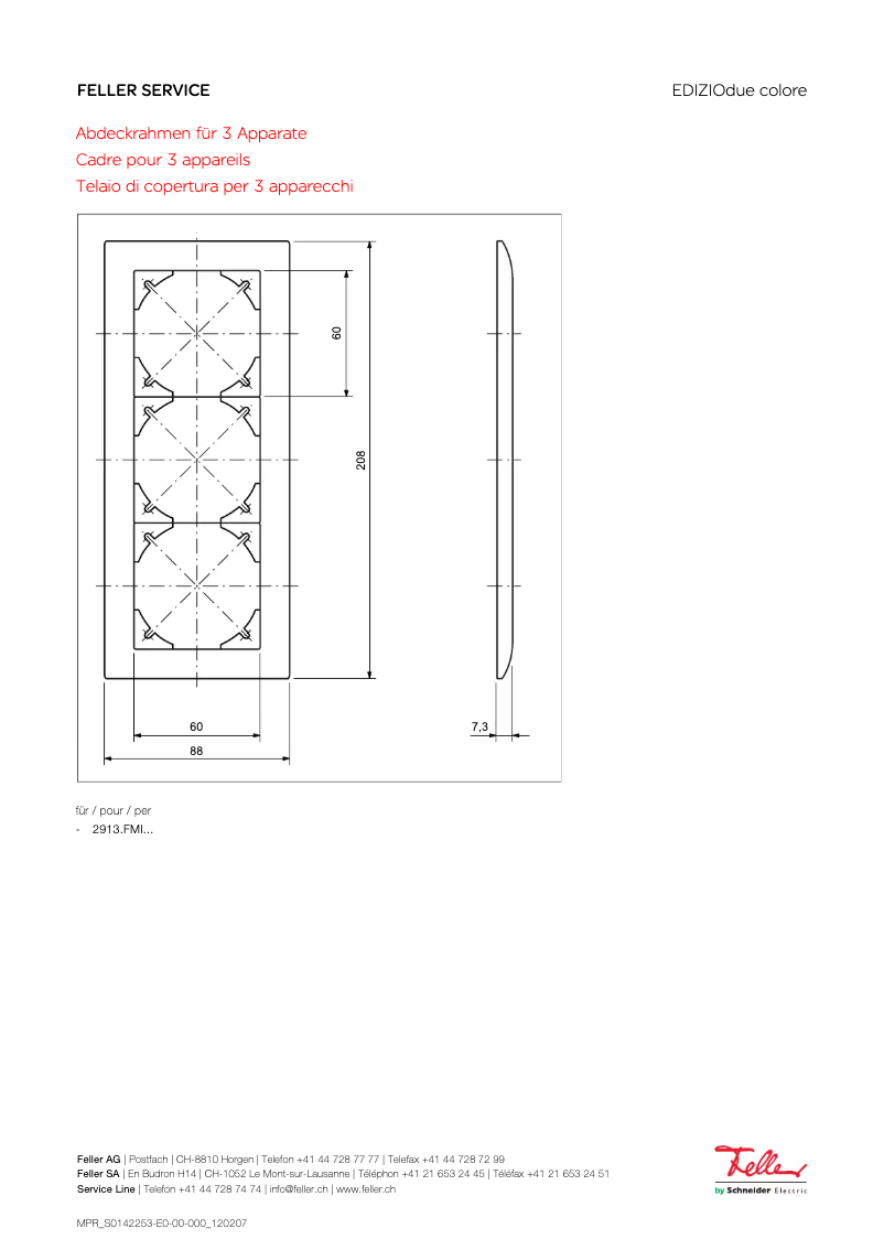 Image de la première page du manuel de l'appareil EDIZIOdue colore