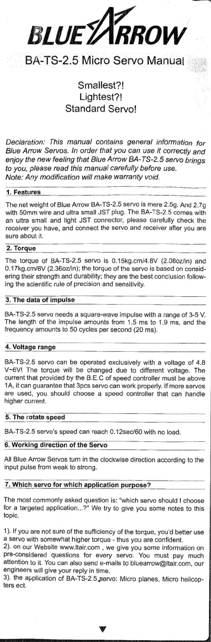Page n°1 - Manuel utilisateur Sol Expert BA-TS-2.5